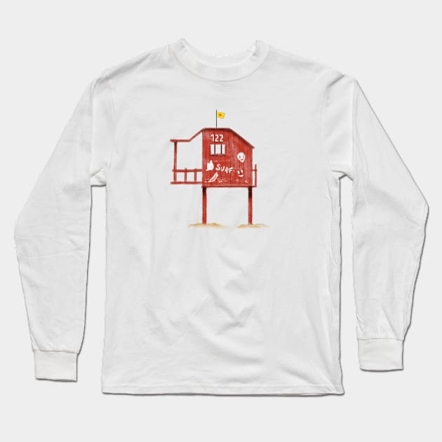 Lifeguard post Long Sleeve T-Shirt by Villanovart